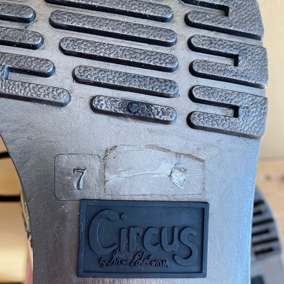 Sam Edelman Circus Translucent Black Glitter Quinn Rubber Combat Boots Size: 7 - Picture 12 of 15